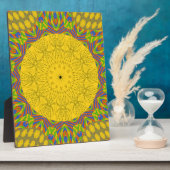 エジプトパターンアートプリント フォトプラーク (側面)