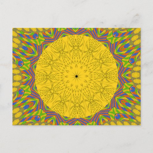 エジプトパターンアートプリント ポストカード (正面)