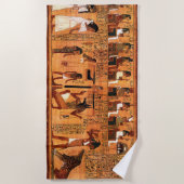 エジプトパピ王室のルス ビーチタオル (正面)