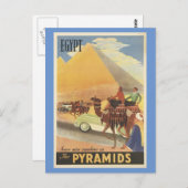 エジプトビンテージトラベルはがき ポストカード (正面/裏面)