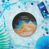 エジプトピラミッドスタイル紙プレート ペーパープレート (パーティー)