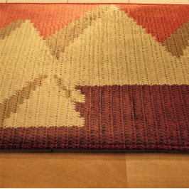 エジプトピラミッドタンラストアーティザンクロシェプリント バスマット