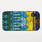 エジプトピラミッドティファニースタイルiPhone XRケース Case-Mate iPhoneケース (裏面(横))