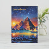 エジプトピラミッドフラットホリデーカード シーズンカード (スタンド正面)