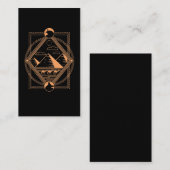 エジプトピラミッドラクダアヌビスホルス幾何学 名刺 (正面/裏面)