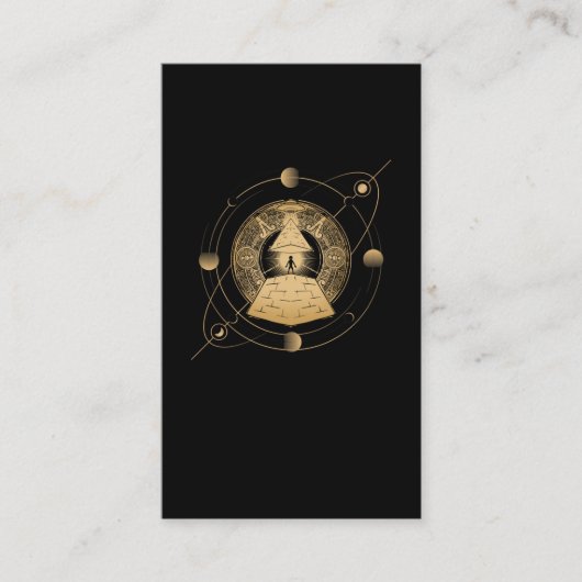 エジプトピラミッド星占いエジプト聖幾何学 名刺 (正面)