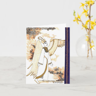 エジプトファンシーの女性の女神プリント カード