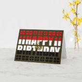 エジプトフラグ誕生日カード カード (黄色い花)