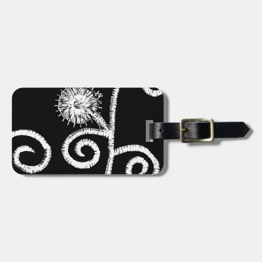 エジプトフローラデザイン ラゲッジタグ (正面横)