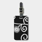 エジプトフローラデザイン ラゲッジタグ (正面縦)