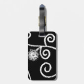 エジプトフローラデザイン ラゲッジタグ (裏面縦)