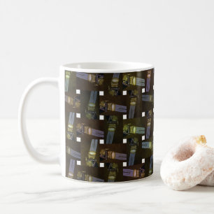 エジプトプリンセス抽象芸術クロス織りパターン、 コーヒーマグカップ