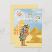 エジプトベビーシャワー招待状エジプトプリンセス 招待状 (正面/裏面)
