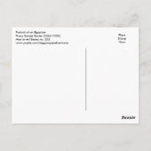 エジプトポートレートバイフランツコスラー ポストカード (裏面)