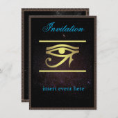 エジプトムーンイベント招待状フラットカード (正面/裏面)