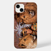 エジプトライオン女神プリンセスケースメイトiPhone 14 Case-Mate iPhoneケース (裏面)