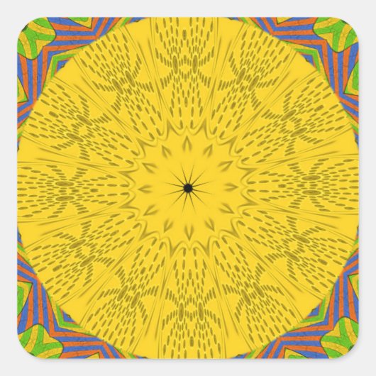 エジプトン・パターン・アートプリント スクエアシール (正面)