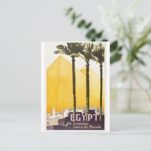 エジプトヴィンテージ旅行はがき ポストカード (スタンド正面)