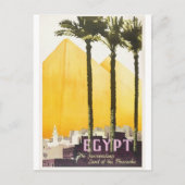 エジプトヴィンテージ旅行はがき ポストカード (正面)