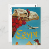 エジプトヴィンテージ旅行はがき ポストカード (正面/裏面)
