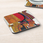 エジプトヴィンテージ航空旅行古代文化観光 コースター (左側)