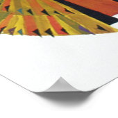 エジプトヴィンテージ航空旅行古代文化観光 ポスター (角)