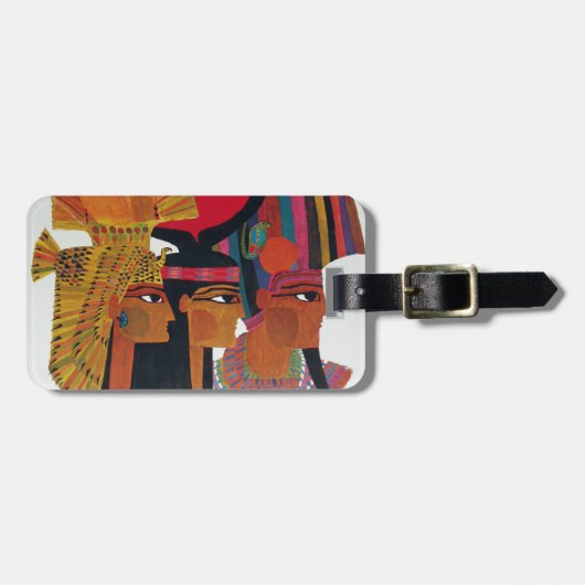 エジプトヴィンテージ航空旅行古代文化観光 ラゲッジタグ (正面横)