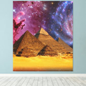 エジプト上空の宇宙嵐 キャンバスプリント (インサイチュ (ウッドフロア))
