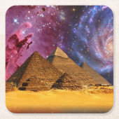 エジプト上空の宇宙嵐 スクエアペーパーコースター (正面)