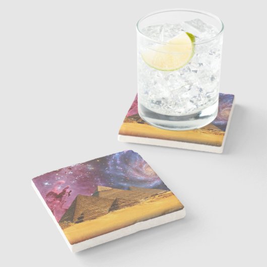 エジプト上空の宇宙嵐 ストーンコースター (横)