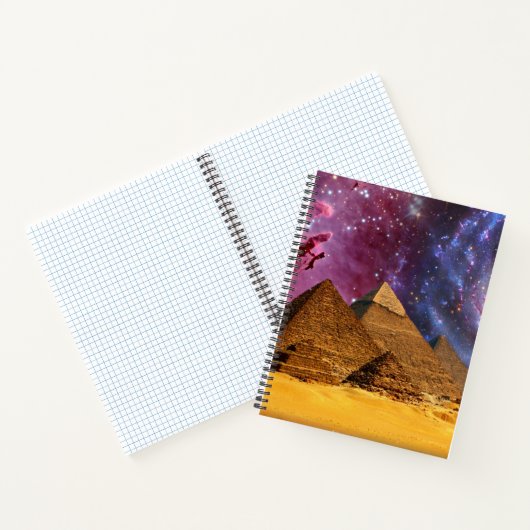 エジプト上空の宇宙嵐 ノートブック (内部)