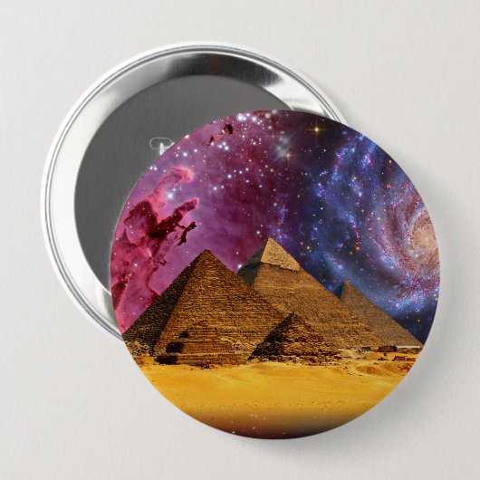 エジプト上空の宇宙嵐 缶バッジ (正面&裏面)