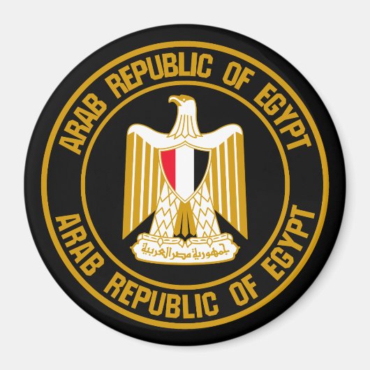 エジプト丸エンブレム マグネット (正面)