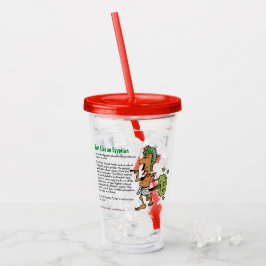エジプト人のようなファート アクリルタンブラー