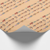 エジプト人のような歩行 ラッピングペーパー (角)