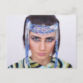 エジプト人のような顔をした人 ポストカード (正面)