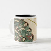 エジプト人の紅海を閉めているモーゼ ツートーンマグカップ (正面左)