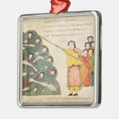 エジプト人の紅海を閉めているモーゼ メタルオーナメント (左)