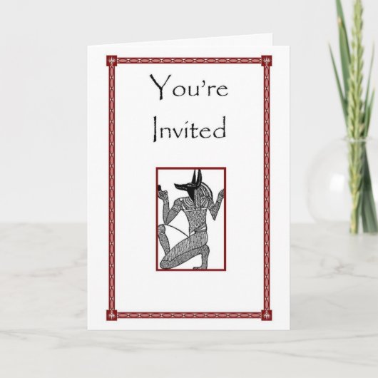 エジプト人及びSigilのテーマの招待状 招待状 (正面)