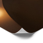 エジプト人女性の美しいエキゾチック金ゴールドの緑の宝石 ポスター (角)