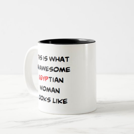 エジプト人素晴らし女 ツートーンマグカップ (正面左)