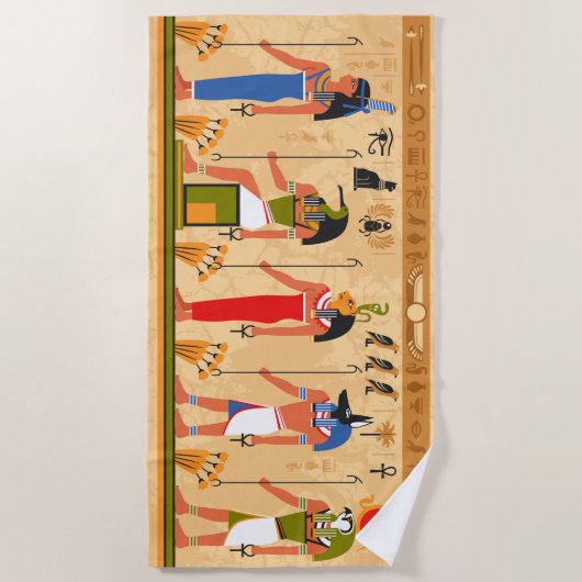 エジプト人 ビーチタオル (正面)