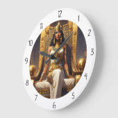 エジプト人 ラージ壁時計 (傾斜)