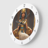 エジプト人 ラージ壁時計 (傾斜)