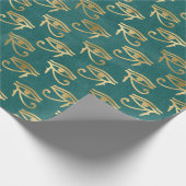 エジプト伝統的民族の黄金の角のアイパテ ラッピングペーパー (角)