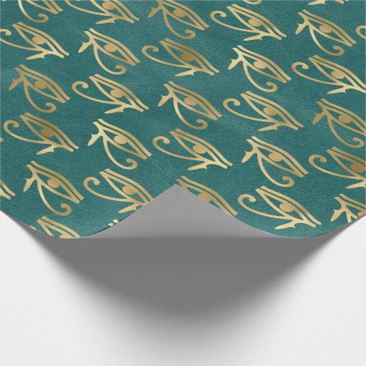 エジプト伝統的民族の黄金の角のアイパテ ラッピングペーパー (角)