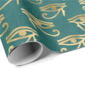 エジプト伝統的民族の黄金の角のアイパテ ラッピングペーパー (ロールコーナー)