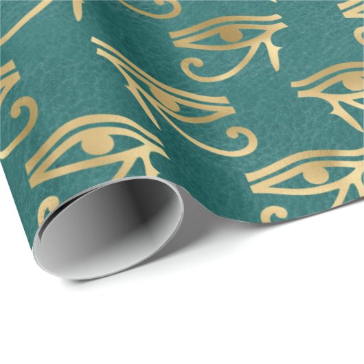エジプト伝統的民族の黄金の角のアイパテ ラッピングペーパー (ロールコーナー)