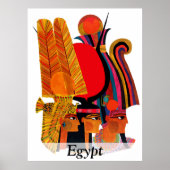 エジプト伝統的、芸術、ヴィンテージ旅行 ポスター (正面)