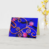 エジプト刺繍 カード (黄色い花)